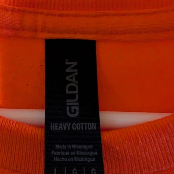 Gildan Orange Tee with Butterfly Design - Picture 2 of 3